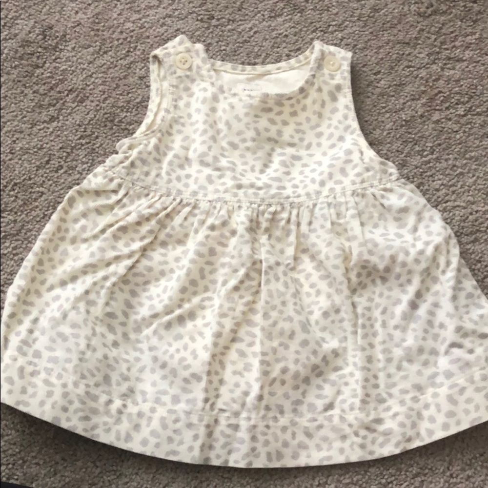 NWT Baby Gap cream and gray animal print dress